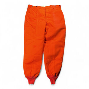 Vintage Woolrich Pants Mens 42x31 Orange Hunting Insulated Quilted Deadstock 70s